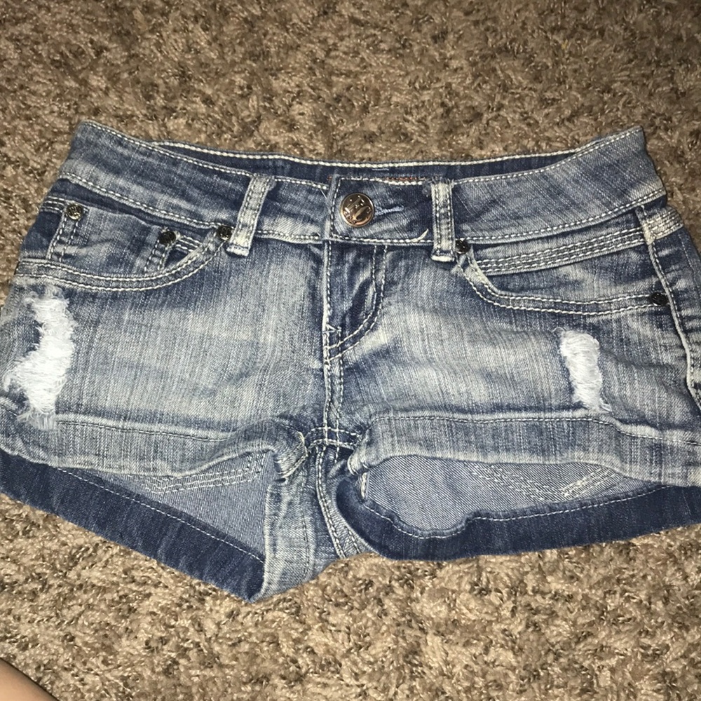 Free Culture Ripped Jean Shorts